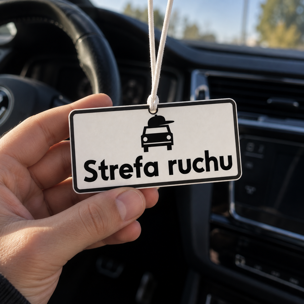 Zawieszka zapachowa strefa ruchu